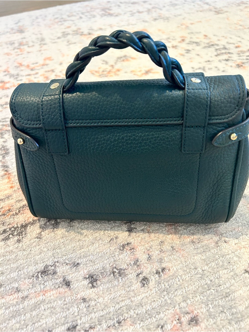Mulberry Mini Alexa in Green Heavy Grain - Picture 2 of 7